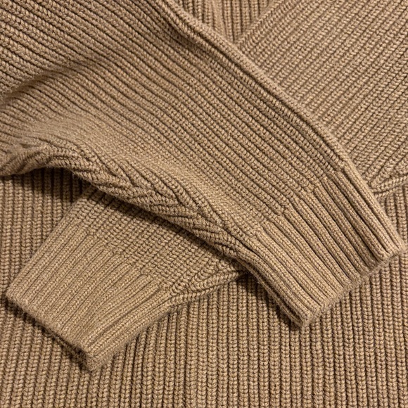 Duluth Trading Brown Fisherman’s Ribbed Chunky Knit Sweater - Picture 5 of 6